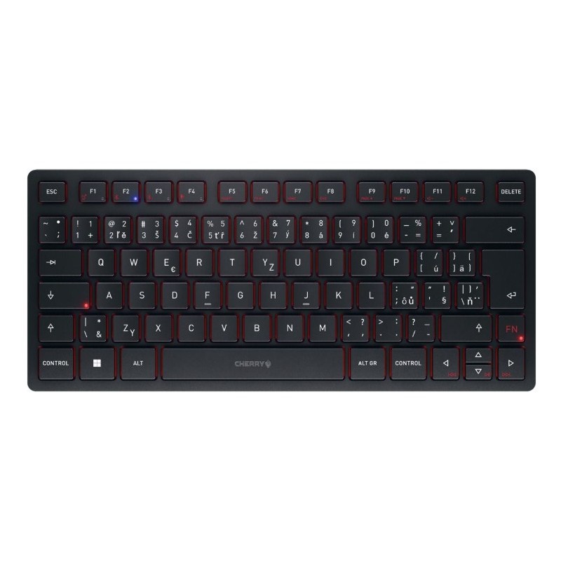 Cherry KW 9200 MINI - Tastatur - kabellos - 2.4 GHz, Bluetooth 5.0